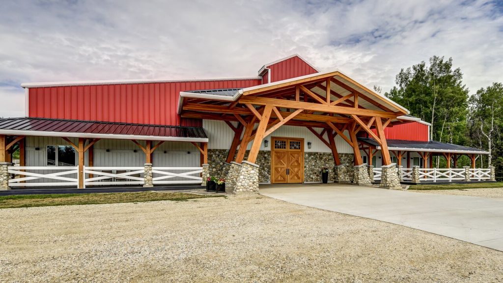 Valleyfield Farm, 100x200 Equestrian Indoor Riding Arena located in Alberta, Canada