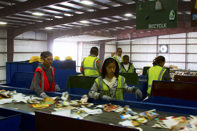 recycling facility steel building