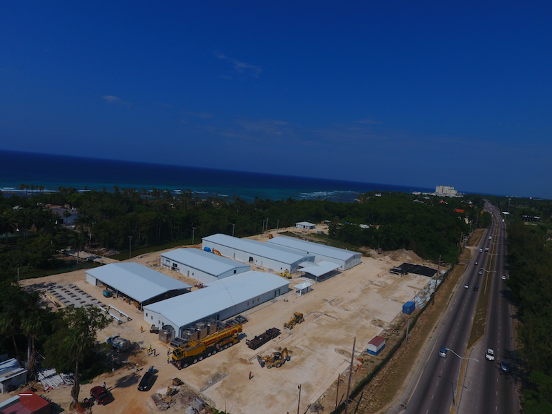 Multiple back of house steel buildings for commercial resort, Montego Bay, Jamaica