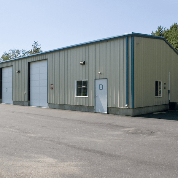commercial steel building garage, New Hampshire