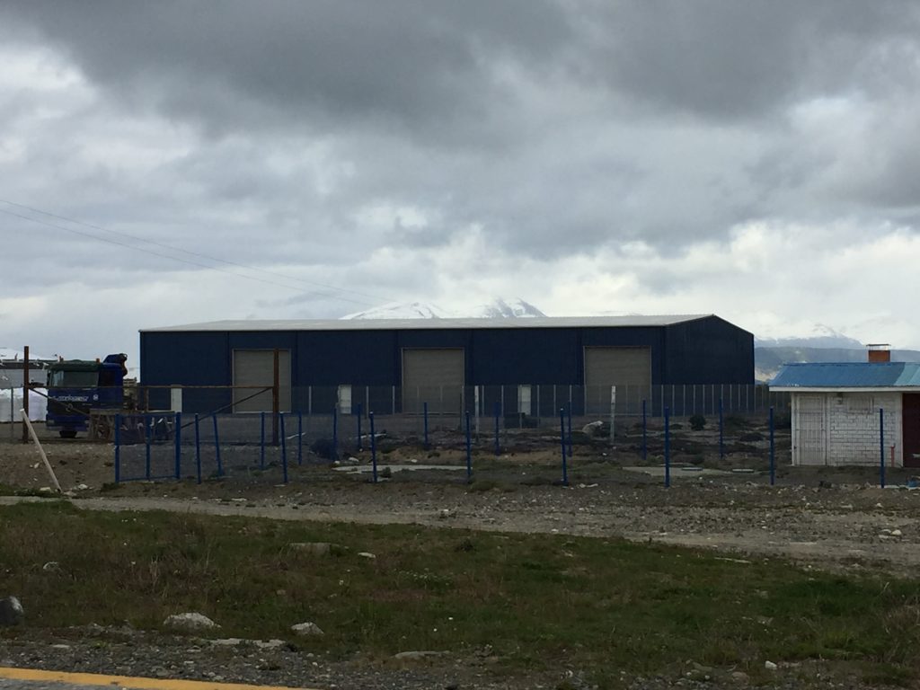 steel building garage, chile