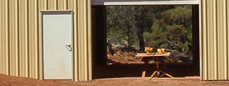Walk door in steel building