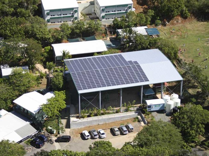 Steel building airnasium, St. Thomas, US Virgin Islands, montessori school, 82x122