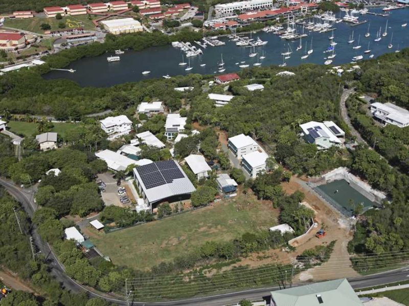 Steel building airnasium, St. Thomas, US Virgin Islands, montessori school, 82x122