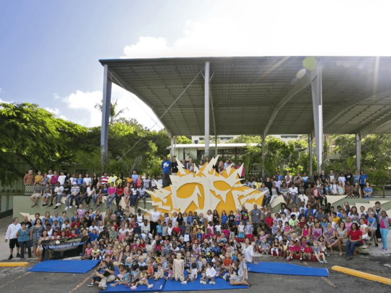 Steel building airnasium, St. Thomas, US Virgin Islands, montessori school, 82x122