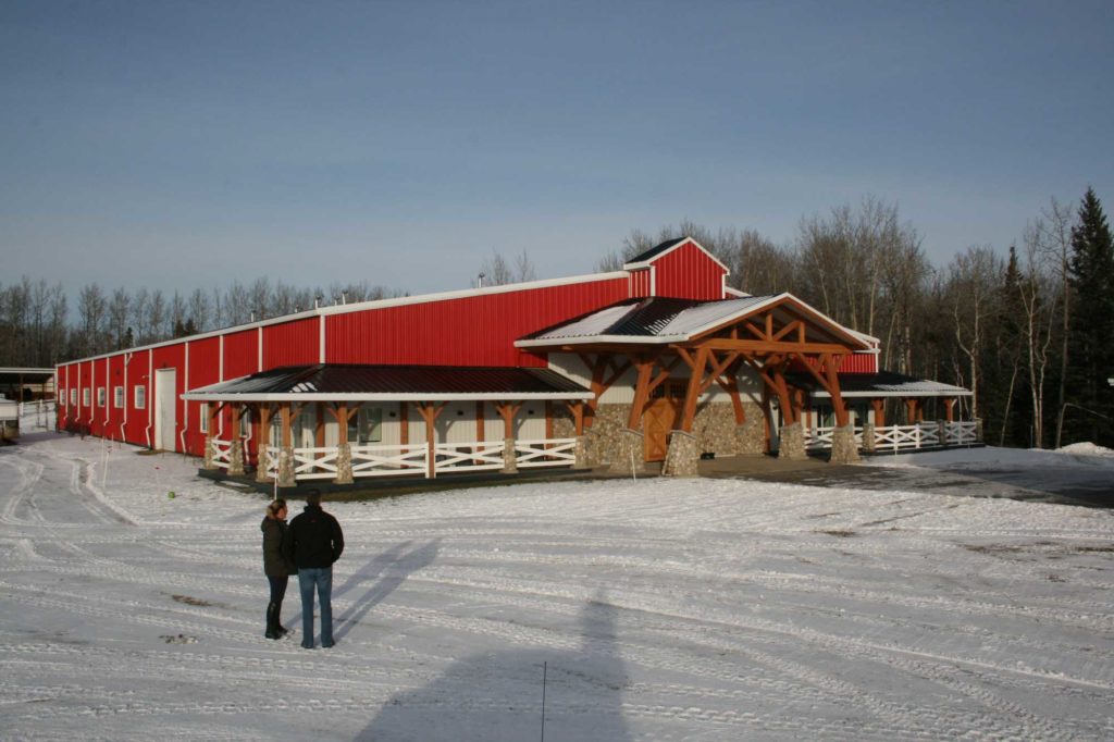 Valleyfield Farm, 100x200 Equestrian Riding Arena located in Alberta, Canada