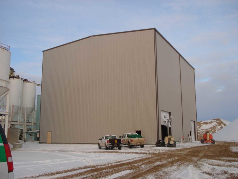 Prefabricated Steel Warehouse Building. 44x70 Industrial building located in Edmonton, Alberta.