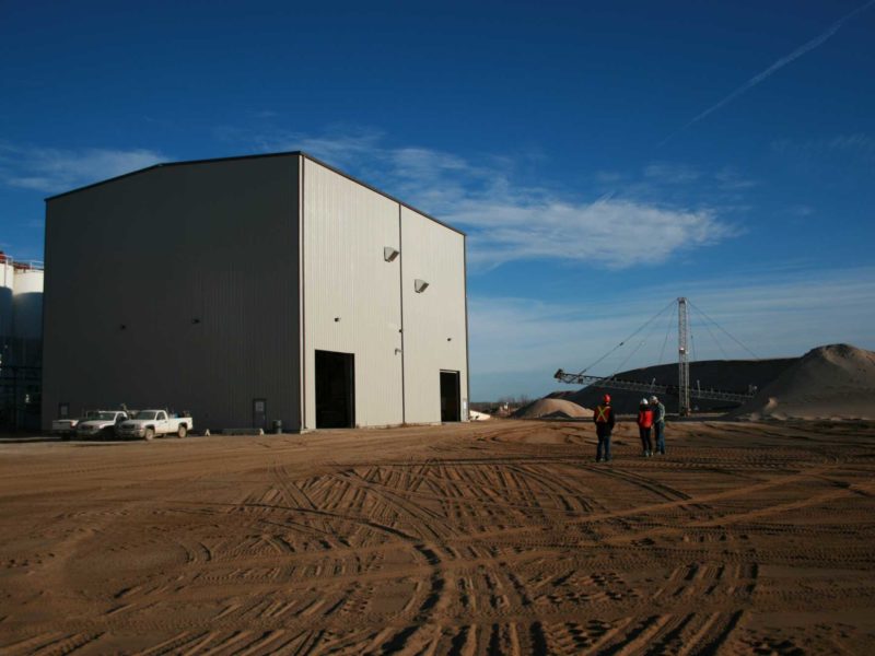 Prefabricated Steel Warehouse Building. 44x70 Industrial building located in Edmonton, Alberta.