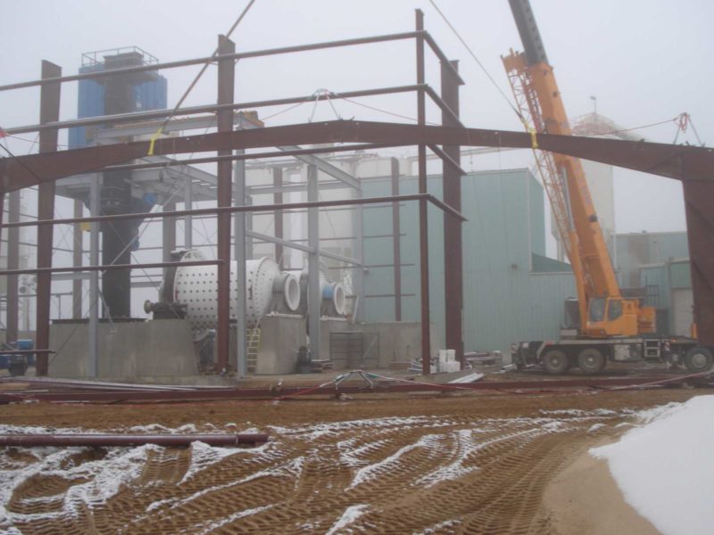 Prefabricated Steel Warehouse Building. 44x70 Industrial building located in Edmonton, Alberta.