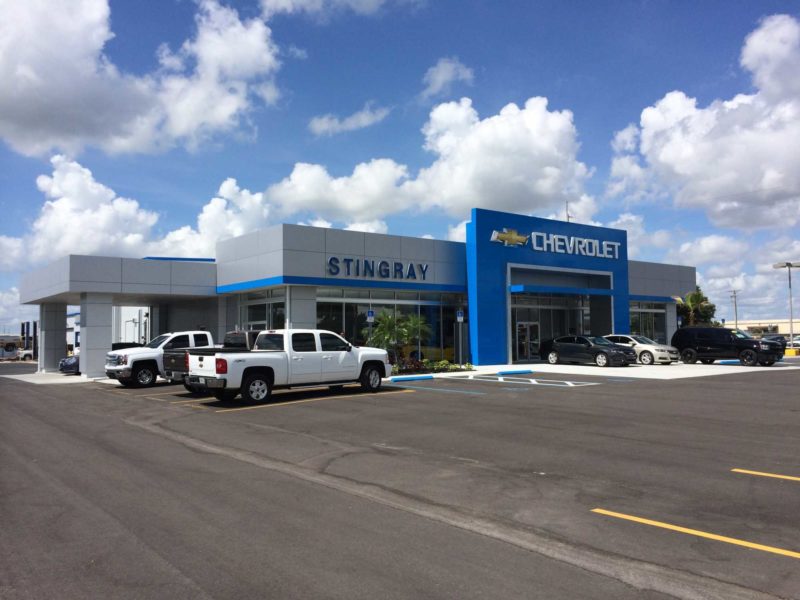 Commercial Steel Buildings - Artisian-Construction---202553-Bartow-Chevrolet-50x100-Commercial-Blue-Bartow-FL-UnitedStates