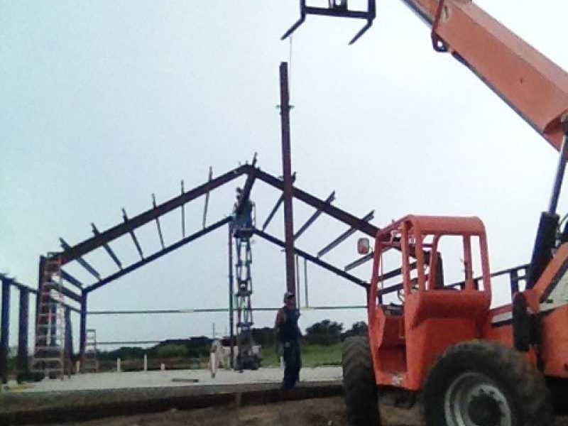 40x60 Steel Building Workshop located in Cleburne, TX