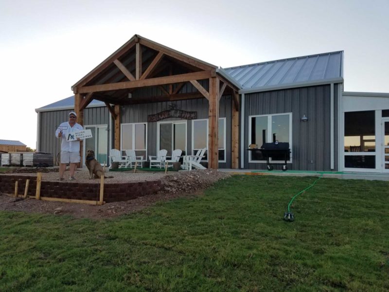 Prefab Steel Home TX, Living Quarters Allied Steel Buildings