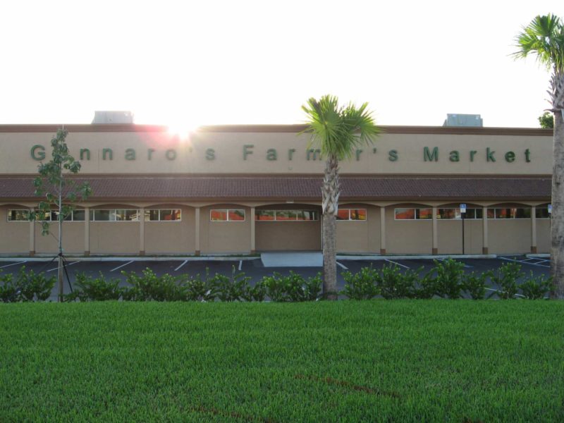 44x317 Brown Supermarket Steel Building located in Pompano Beach, Florida