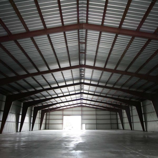 Beige 100x180x24 Agricultural Steel Building. located in Mactier, Ontario.