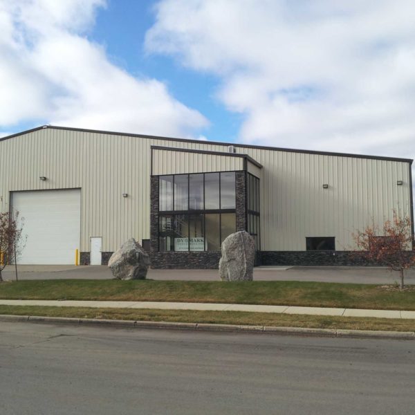 Gray 51x200 Commercial Steel Building located in Saskatoon, Saskatchewan, Canada