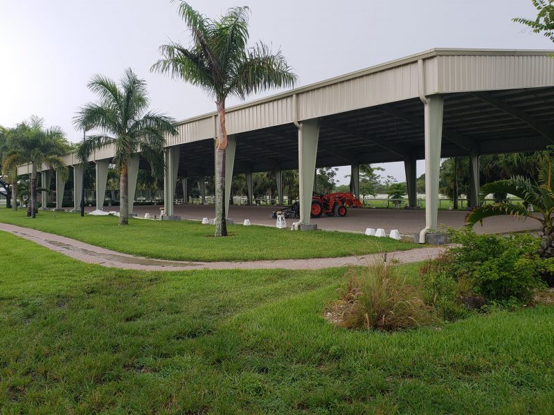 Loxahatchee, Florida, 80 x 200 covered Equestrian riding area prefabricated building kit design
