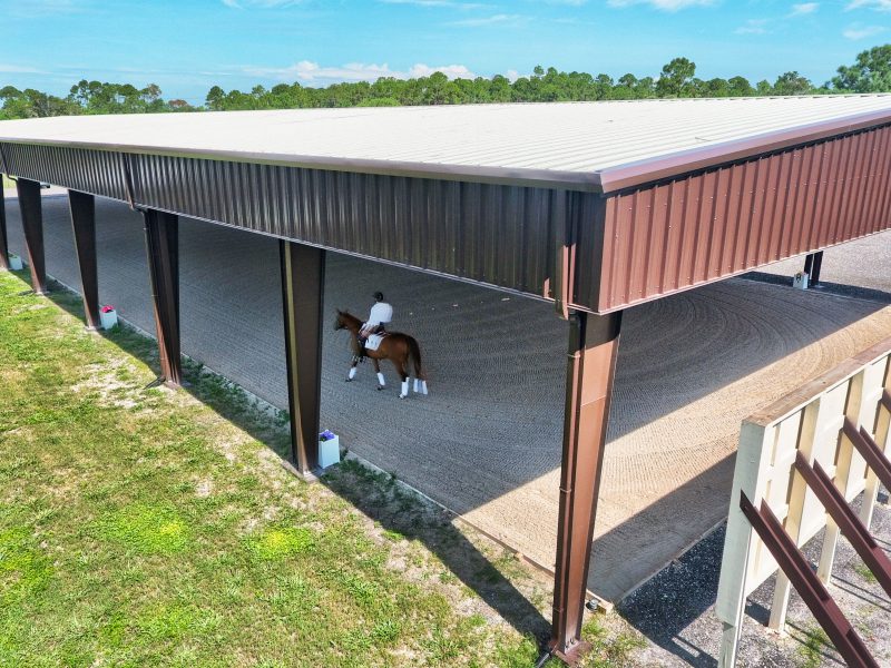 75 x 200 x 18 steel building for covered riding arena from Allied Steel Buildings