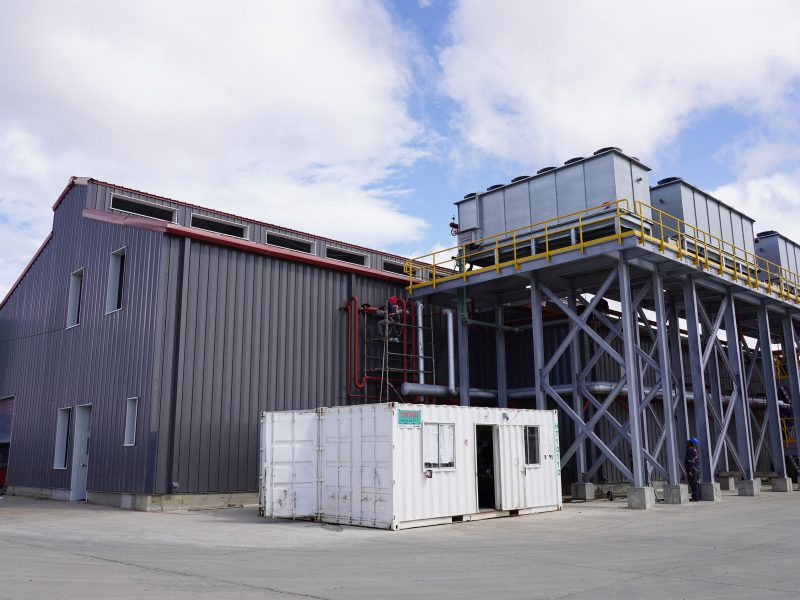 Steel seafood processing facility in Punta Arenas, Chile