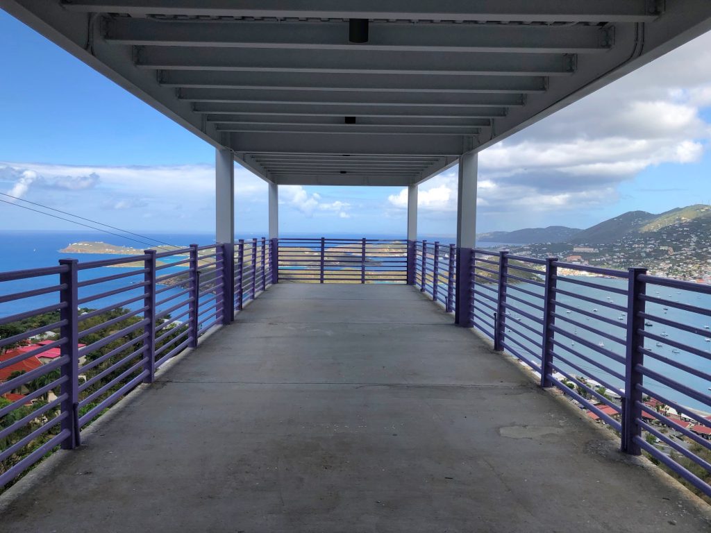 St Thomas skywalk, prefabricated, pre-egineered, commercial steel building kit, by Allied steel Buildings