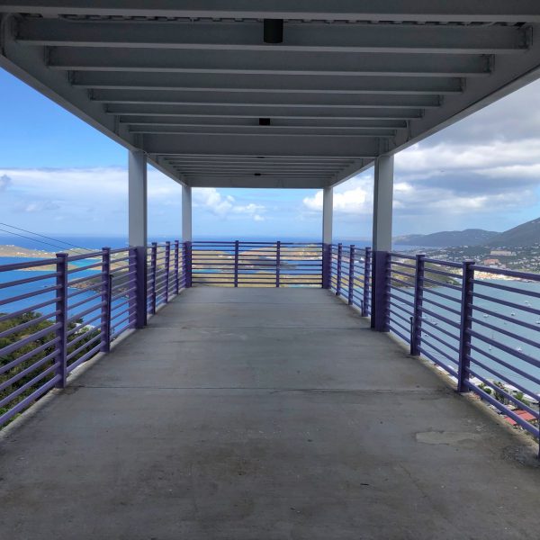 St Thomas skywalk, prefabricated, pre-egineered, commercial steel building kit, by Allied steel Buildings