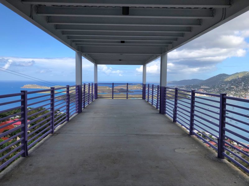 St Thomas skywalk, prefabricated, pre-egineered, commercial steel building kit, by Allied steel Buildings