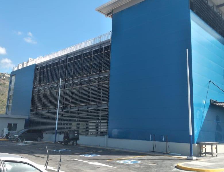 94x126x41 commercial pre-engineered multistory steel office building in Jamaica