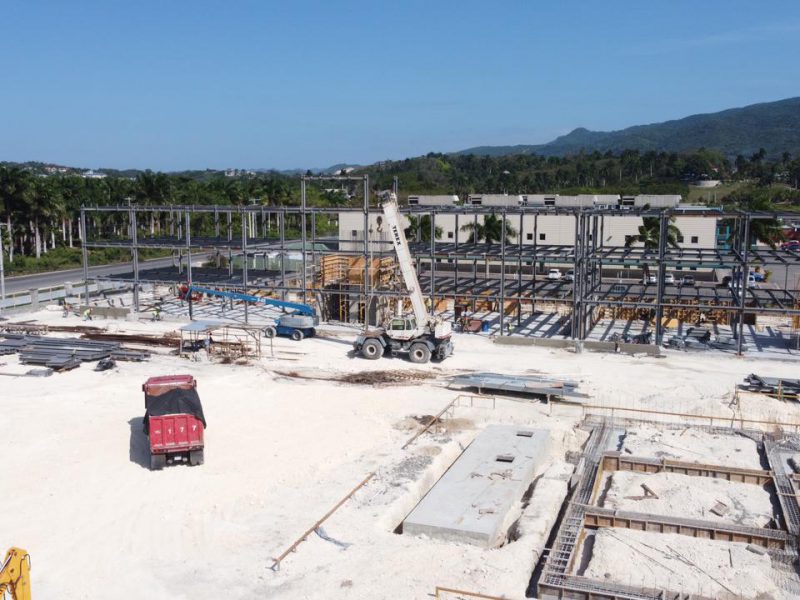 Steel Building Under Construction, Jamaica