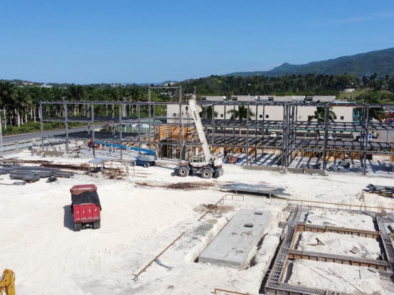 Steel Building Under Construction, Jamaica