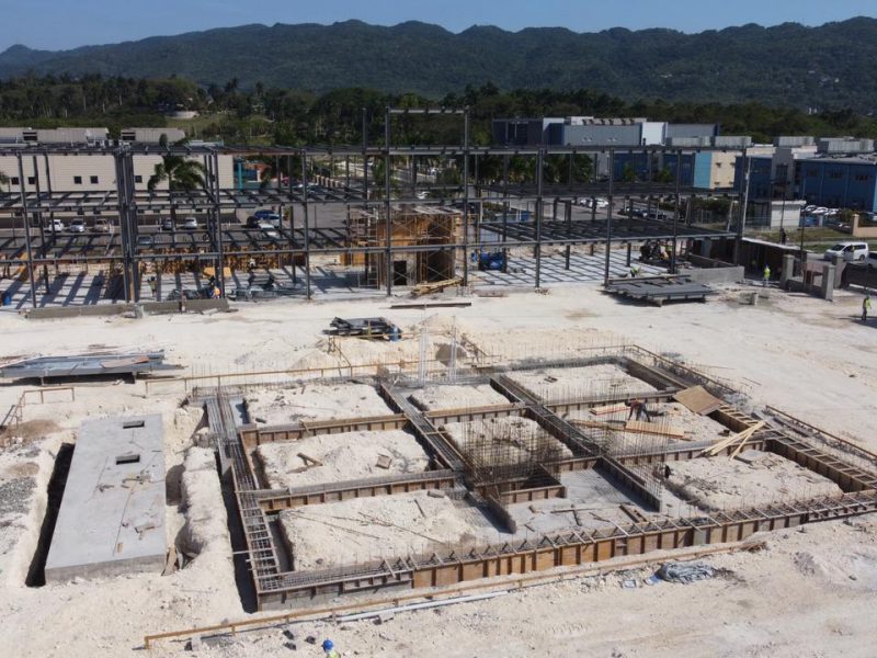 Steel Building Under Construction, Jamaica