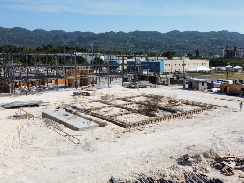 Steel Building Under Construction, Jamaica