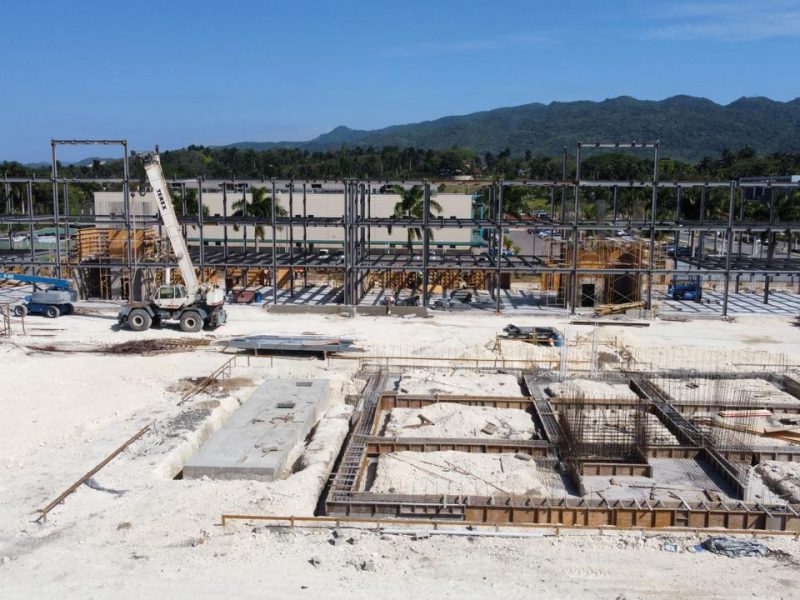 Steel Building Under Construction, Jamaica