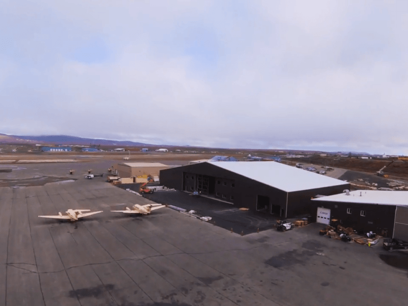 Airplane Hangar, Nome Alaska, Bering Air…