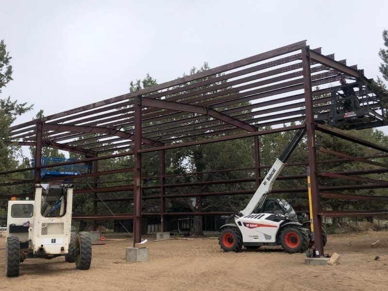 Steel Building Canopy, Animal Enclosure
